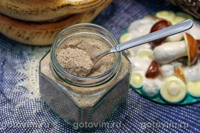 Грибний порошок для соусу і супу (з сухим молоком). Фотографія рецепта