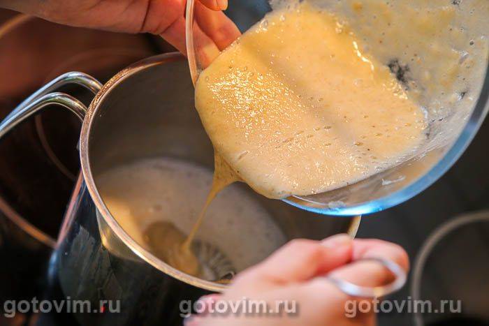 Заварний банановий крем 