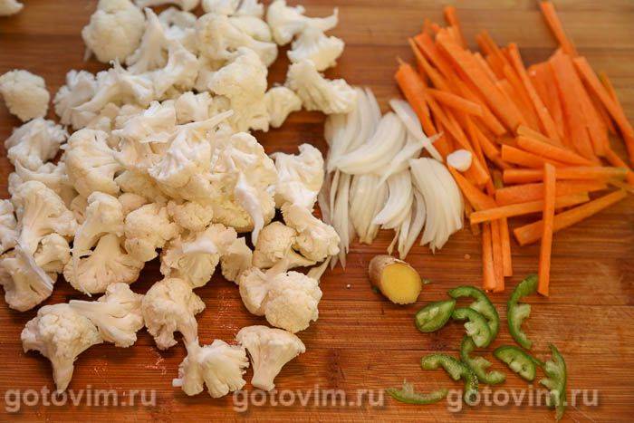 Локшина рамен із цвітною капустою