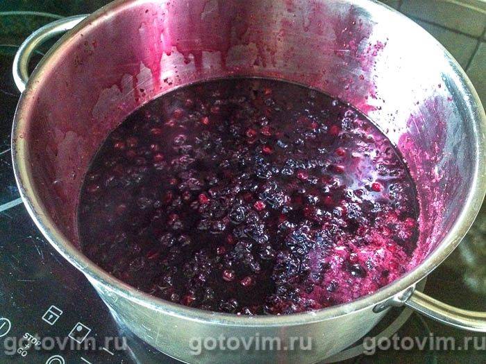 Желе з червоної смородини з чорницею