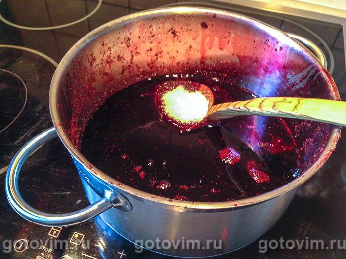 Желе з червоної смородини з чорницею