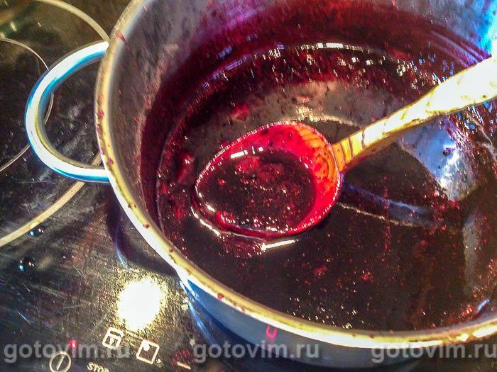 Желе з червоної смородини з чорницею