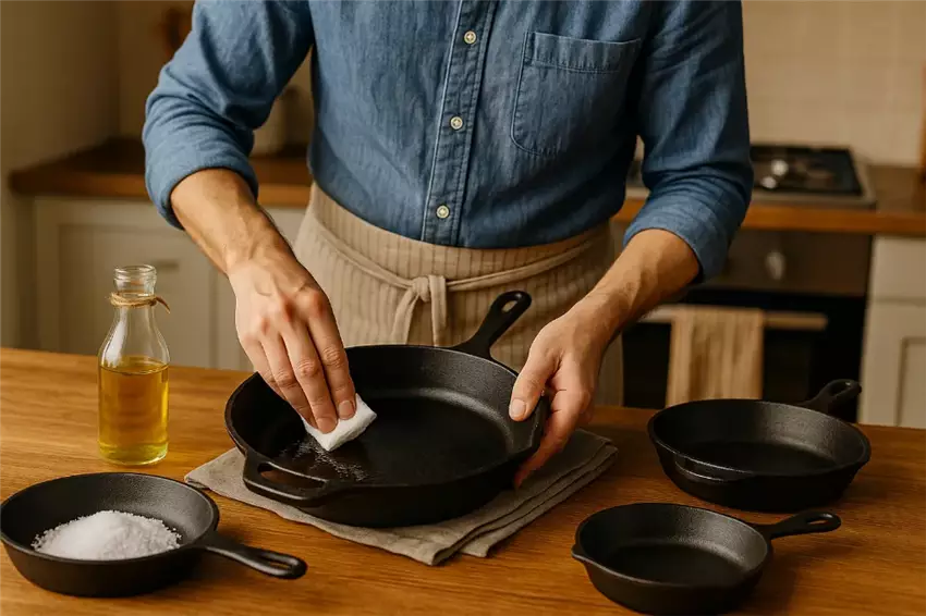 Як правильно підготувати чавунну сковорідку до використання