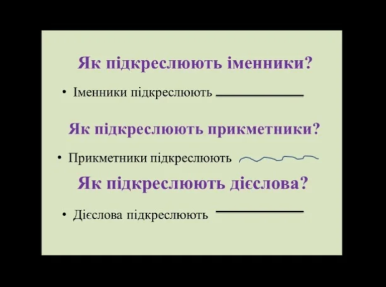 Як правильно підкреслювати прикметники в реченнях