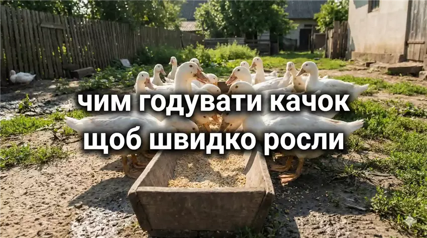 Як правильно годувати качок для міцного здоров'я та швидкого росту